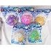 Bath Flower Puff, 6 Assorted Colors