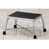 Bariatric chrome step stool
