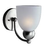 Sea Gull Lighting 41035-962 Metropolis Collection One-Light Vanity, Brushed Nickel Finish with Satin Etched Glass