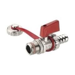 "KFE-Kugelhahn 1/2"", vernickelt"
