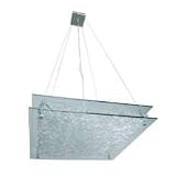 Contemporary Lamps, Odyssey Twenty-Four Light Glass and Aluminum Square Hanging Pendant by Eurofase--Excellent customer service--see our feedback.