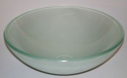 Frosted Glass Vessel Sink