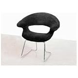Walker Edison Furniture CH38BL Ultra Soft Studio Chair Black (set of 2)
