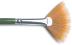 Bulk Buy: Plaid One Stroke Brush #4 Fan 1196 (3-Pack)