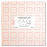 SwaddleDesigns Swaddle Designs Pink Mod Square Design Swaddling Blanket