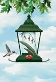 Birdscapes® 278 Rustic Green English Garden Hummingbird Feeder, 18 oz capacity