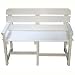 Versailles Garden - 48021 - Adirondack Park or Garden Bench - White - Standard