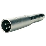 1/4 TRS Female To XLR Male Adapter