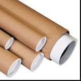 4 x 48 Kraft Mailing Tubes with Caps