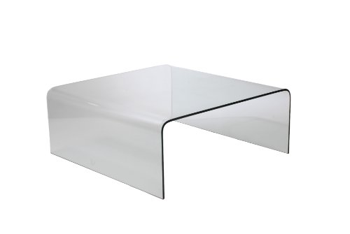 Euro Style Ginny Coffee Table, Clear Glass Euro Style Ginny Coffee Table, Clear Glass
