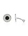 Torrini Coin 1369 - Onyx and Sterling Silver Round Cufflinks