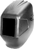 Firepower 1441-0026 - Eclipse, Fixed Front Helmet, 5-1/4 x 4-1/2 Black - FirePower - 1441-0026