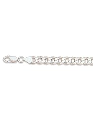 .925 Sterling Silver 18" 180 Beveled Curb Chain Necklace