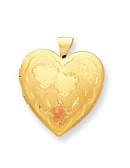 14k Gold Filled 4-Frame Heart Locket