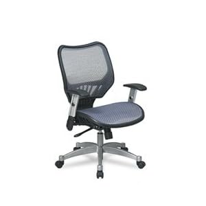 Office Star Executive Manager?s Chair with Light Air Grid Back and Seat