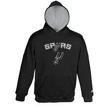 NBA Youth San Antonio Spurs Pullover Hoodie - R28C8Esp (Black, Large)