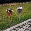 Copper SOLAR LANTERN WITH STAKE