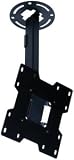 Peerless PARAMOUNT LCD Ceiling Mount PC932A - Mounting kit ( extension column, ceiling plate, tilt bracket, mounting adapter ) for LCD TV ( Tilt & Swivel ) - cold-rolled steel - black - screen size: 15 - 37 - mounting interface: 100 x 100 mm, 75 x 75 mm, 200 x 200 mm, 200 x 100 mm