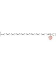 Sweetheart .0065CTW 7.5"Bracelet With Bo by US Gems