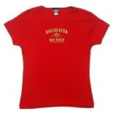 OLD TIME SPORTS ROCHESTER RED WINGS WOMENS DAISY BABYDOLL TEE – CARDINAL MEDIUM