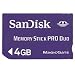 �T���f�B�X�N �������[�X�e�B�b�N ProDuo SanDisk MemoryStick ProDuo 4GB �i�A�_�v�^�[�����j