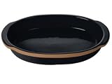 Frankoma Color Works Black Oval Baking Dish 12.5-in.