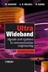 Ultra Wideband Signals and Systems in Communication Engineering