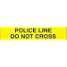 POLICE LINE DO NOT CROSS Barricade Tape Yellow 1000' 3 mil Case
