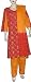 Printed Embroidered Salwar Kameez Cotton Womens Dress Multicolored Size