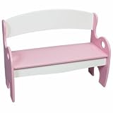 Arc Backed Childrens Bench - color: Pink