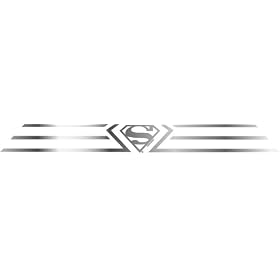 Superman Silver Shield Windshield Banner Decal