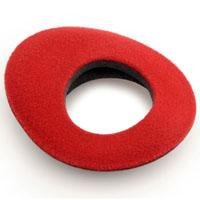 Zacuto Bluestar Eyepiece Chamois - Oval Large, Red for Z-Finder Line Viewfinders