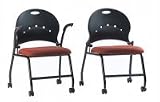 Zappa Nesting Training Room Chair With Arms- Set Of 4 Chairs