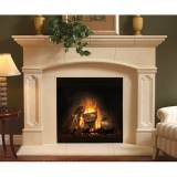 IMAGE OF Balmer Mantels 4113-TCK-20x74 Aberdeen ThinCast Stone Fireplace Mantel with Surround and 20