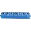 Apex 7 Day XXL Twice a Day Weekly Pill Organizer - Translucent Blue