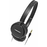 Audio-Technica ATH-WM5 Dynamic Headphones with 1.0 m Retractable Cord, 30 mm Driver Diameter, Color: Black