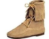 Women Shoes MINNETONKA 427 ANKLE TRAMPER TAN SIZE 7