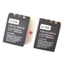 Nextop-2 Packs Olympus LI-10B/LI-12B Brand New 1400mAh COMPATIBLE Batteries for Olympus C-760 C-770 D-590 X-500 MJU 300 400 800 Stylus 600 800 810 1000 u-600 u-800 u-1000