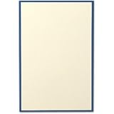 25 Ecruwhite Cards with Regent Blue Border