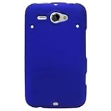 HTC Status/Chacha Rubberized Hard Protector Case - Blue