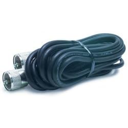 Truckspec TS-18CC 18' CB Antenna Coax Cable with PL-259 Connectors - Negroid (1 Each)