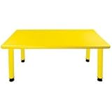 Rectangular Plastic Table Leg Height: 18", Color: Yellow ~ ECR4Kids