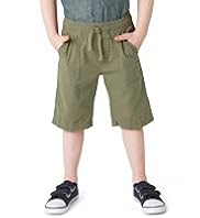 Pure Cotton Drawstring Twill Shorts