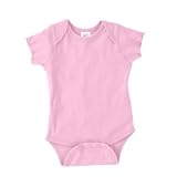 Cotton Infant 1 X 1 Rib Lap Shoulder Creeper by Rabbit Skins