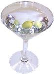 MARTINI WITH OLIVE GLASS Fake Drink