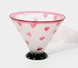 Correia Designer Art Glass, Bowl-Ruby Hearts