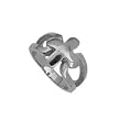 Stainless Steel High Polished Cross Ring - Size: 8-13