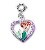 Licensed Disney Princess Ariel Mermaid Heart Charm by CHARM-IT!