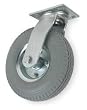 Industrial Grade 1ULH4 Swivel Caster, 8 In, 300 Lb, Pneumatic