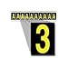 Brady 7897-3, 78940 Utility Number and Letter, (Pack of 25 Cards)